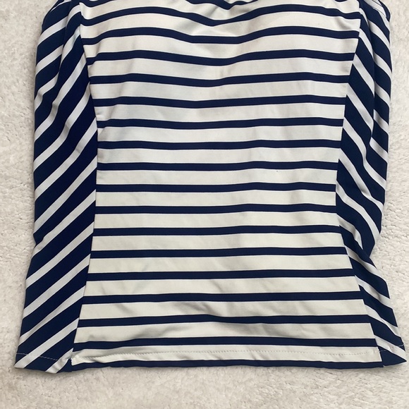 Lands' End Blue & White Striped 2-Piece Swimsuit Size 2 Bottoms Size 4 Top - Picture 6 of 16